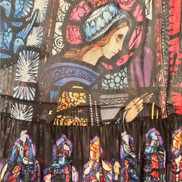 Adoration Of The Sacred Heart Sheer Smock Dress Size Large - Picture 4 of 7